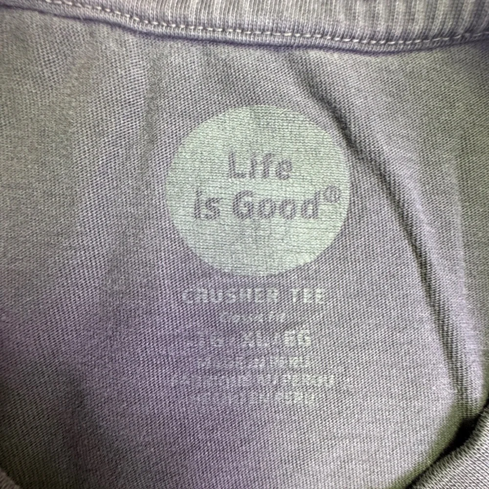 Life is Good Shirt Men's Size XL Crusher Tee Long Sleeve Cabin Gray Relaxed Fit - Picture 6 of 9